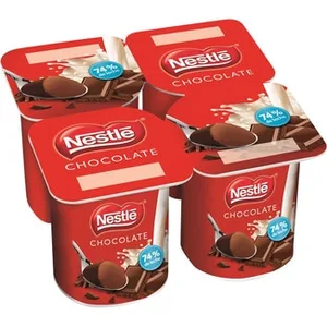 Postre de Chocolate 74% de Leche sin Gluten Pack 4 Nestle