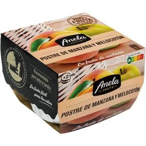 Postre de Manzana y Melocotón Pack de 2 2 X 100 Gr