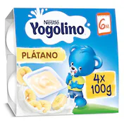 Postre Lácteo de Plátano Nestlé Yogolino Pack 4 X 100 G