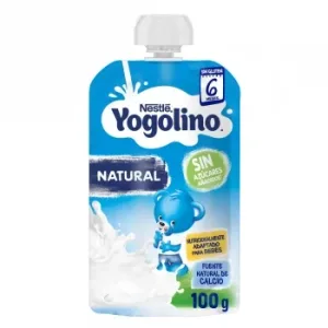 Postre Lácteo Natural desde 6 Meses Nestlé Yogolino sin Gluten y sin Azúcar Añadido Pack de 4 Unidades de 100 G.