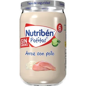Potitos Tarrito Arroz con Pollo sin Almidones desde 6 Meses Nutriben