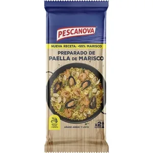 Preparado de Mariscos para Paella Añadir Arroz y Listo 2 Raciones sin Gluten Pescanova