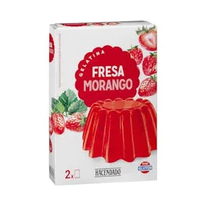 Preparado en Polvo Gelatina Fresa Hacendado 0.17 KG