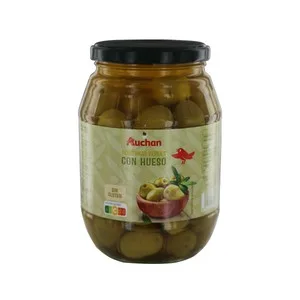 Producto Alcampo Aceitunas Verdes Gordal con Hueso Bote de 550 G.