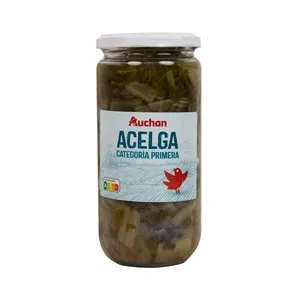 Producto Alcampo Acelgas Troceadas al Natural Frasco de 425 G.