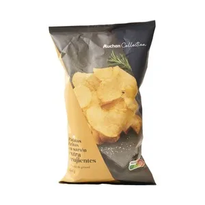 Producto Alcampo Collection Patatas Fritas Lisas en Aceite de Girasol Extra Crujientes 180 G.