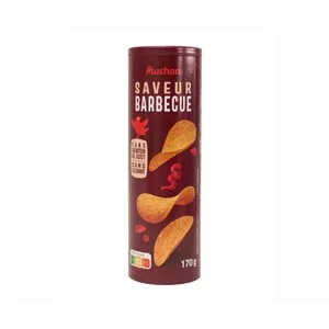 Producto Alcampo Patatas Teja Sabor Barbacoa 170 G.