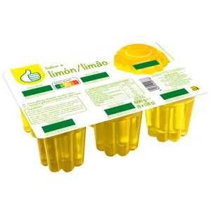Producto Económico Alcampo Gelatina con Sabor a Limón 6x100 G. 600 G