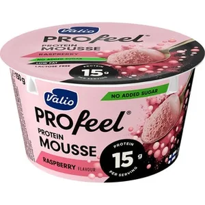 Profeel Mousse con Proteínas de Frambuesa sin Azúcar Añadido sin Lactosa  Valio 150 G