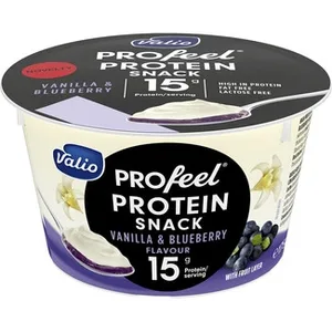 Profeel Quark Queso con Proteínas Fresco con Yogur de Vainilla y Arándanos sin Lactosa Valio