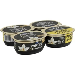 Proteínas Sabor Vainilla Desnatado 0% M.g. 0% Azúcares Añadidos Pack 4 Danone Yopro