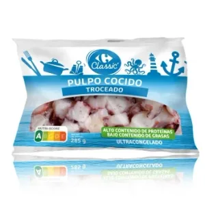 Pulpo Cocido Troceado Carrefour el Mercado 250 G