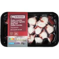 Pulpo Cocido Troceado Eroski, Bandeja 175 G