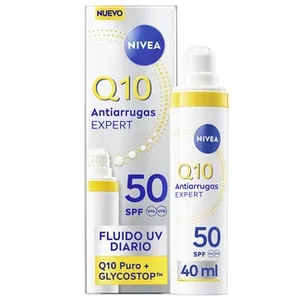 Q10 Crema de Día Anti-arrugas Expert con Q10 Puro y Glicosptop Spf-50 para Todo Tipo de Pieles Nivea