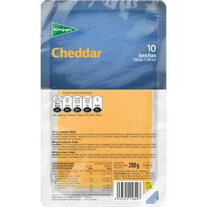 Queso Cheddar en Lonchas  el Corte Ingles 200 G