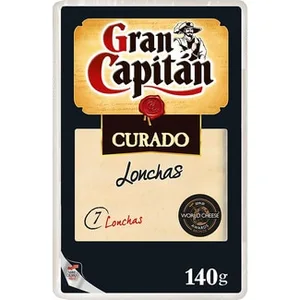 Queso Curado Mezcla Elaborado con Leche Pasteurizada en Lonchas Gran Capitan