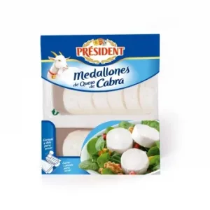 Queso de Cabra en Medallones Président 200 G.