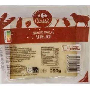 Queso de Oveja Viejo en Cuña Carrefour Classic 250 G.