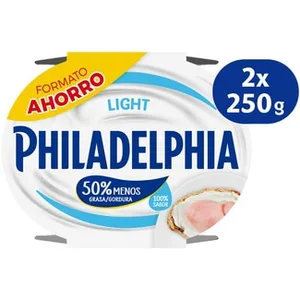 Queso de Untar Blanco Light Formato Ahorro Pack 2 X 250 G Philadelphia 500 G