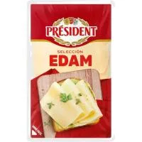 Queso Edam President, Lonchas, Bandeja 100 G