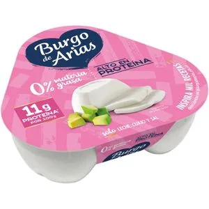 Queso Fresco Original Burgo de Arias sin Gluten Pack de 3 Unidades de 72 G.