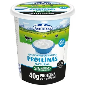 Queso Fresco Batido con Proteínas Sabor Natural 0% M.g. Asturiana