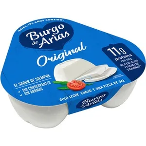 Queso Fresco Natural Mini Pack 3 X 72 G Burgo de Arias 216 G