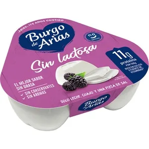 Queso Fresco Natural sin Lactosa Mini Pack 3 X 72 G Burgo de Arias 216 G