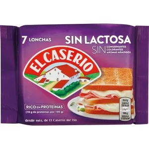 Queso Fundido Lonchas sin Lactosa 185 Gr