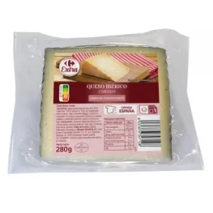 Queso Ibérico Curado Extra Carrefour Cuña 280 G.