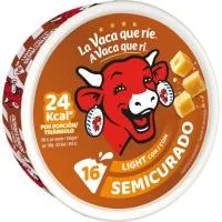 Queso Light con Semi la Vaca que Rie, 16 Porciones, Caja 250 G