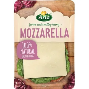Queso Mozzarrella de Vaca en Lonchas Elaborado con Leche Pasteurizada Arla