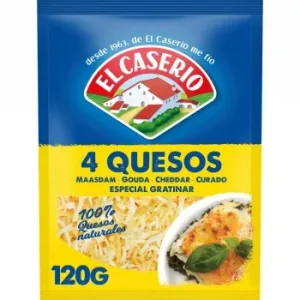 Queso Rallado 4 Quesos el Caserío 120 G.