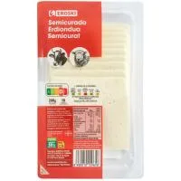Queso Semi Eroski, Lonchas, Bandeja 200 G