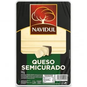 Queso Semicurado en Lonchas Navidul 70 G.