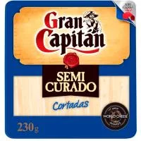 Queso Semicurado Gran Capitán, Cuña Cortada 230 G