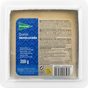 Queso Semicurado Mezcla Elaborado con Leche Pasteurizada el Corte Ingles