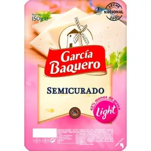 Queso Semicurado Mezcla Light Elaborado con Leche Pasteurizada en Lonchas Garcia Baquero