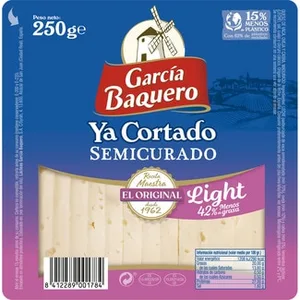 Queso Semicurado Mezcla Madurado Light Ya Cortado Garcia Baquero