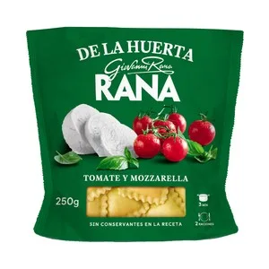 Rana Raviolis de Pasta Fresca Rellenos de Tomate y Mozzarella 250 G.