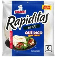 Rapiditas Wraps Bimbo, Paquete 240 G