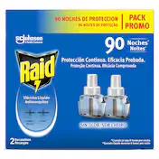 Recambio Insecticida Eléctrico Duplo 45 Noches Raid 2 Unidades