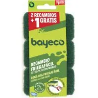 Recambio Verde para Estropajo con Mango Bayeco, Pack 2 Unid.