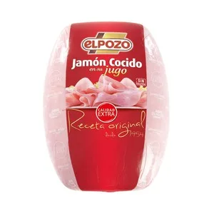 EL Pozo Receta Original Jamón Extra Cocido en Su Jugo Cruce Duroc - Loncha Normal 2 a 3 Mm 127.5 G
