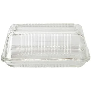 Recipiente de Vidrio Rectangular para Mantequilla, Actuel