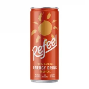 Refeel Bebida Energetica Tropical Lata 33 Cl.