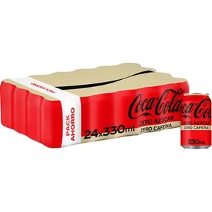 Refresco de Cola sin Azúcar Zero Cafeína Pack 24  Coca-cola Zero 33 CL