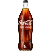 Refresco de Cola Contour Coca Cola Zero, Botella 1 Litro