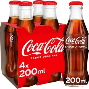 Refresco de Cola Original Pack 4 (envase de Vidrio) Coca-cola 20 CL