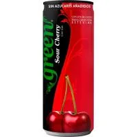 Refresco de Cola Sabor Cereza Green Cola, Lata 33 Cl